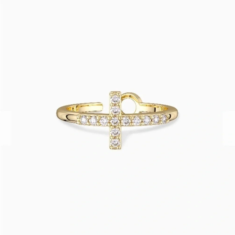 Adjustable Cross Ring - Picture 1 of 4